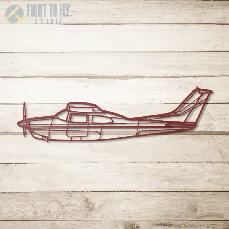 C 210L Die Cut Metal Wall Art - Sign - Pilot gifts - WWII warbird t-shirt