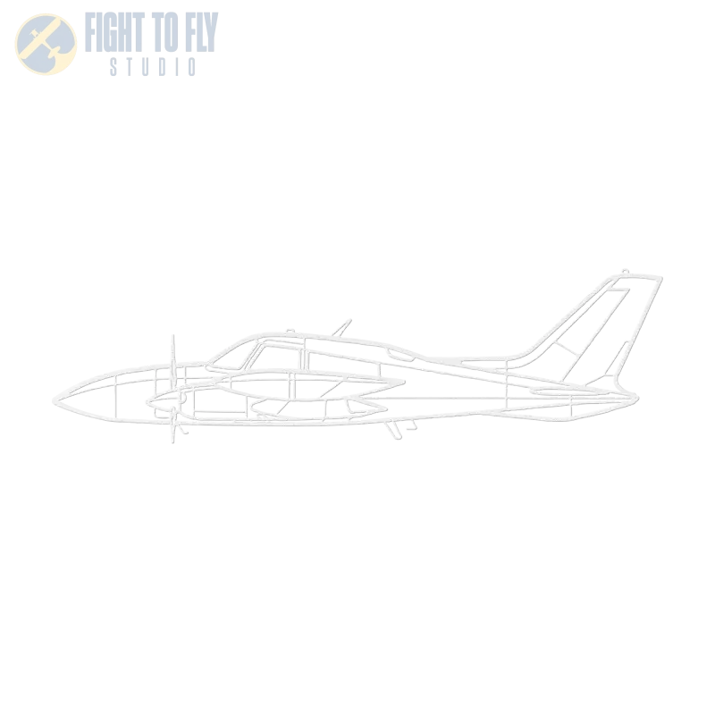 C 310R Die Cut Metal Wall Art - Sign - Pilot gifts - WWII warbird t-shirt