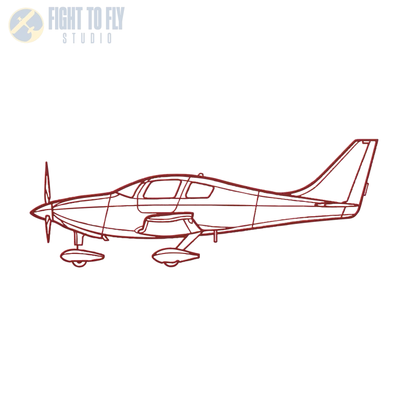 C 350 Die Cut Metal Wall Art - Sign - Pilot gifts - WWII warbird t-shirt