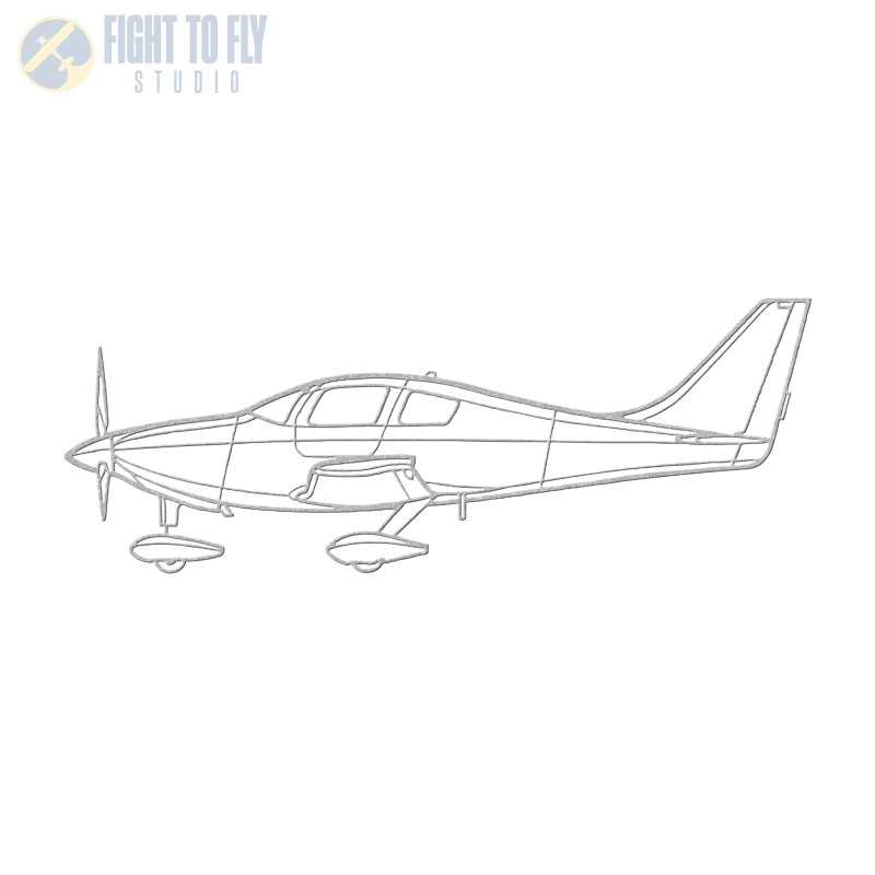 C 350 Die Cut Metal Wall Art - Sign - Pilot gifts - WWII warbird t-shirt