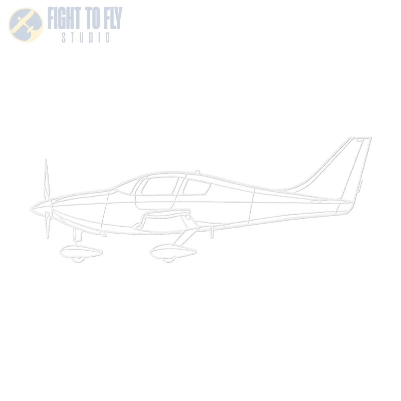 C 350 Die Cut Metal Wall Art - Sign - Pilot gifts - WWII warbird t-shirt