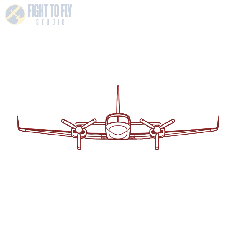C 421C Die Cut Metal Wall Art - Sign - Pilot gifts - WWII warbird t-shirt