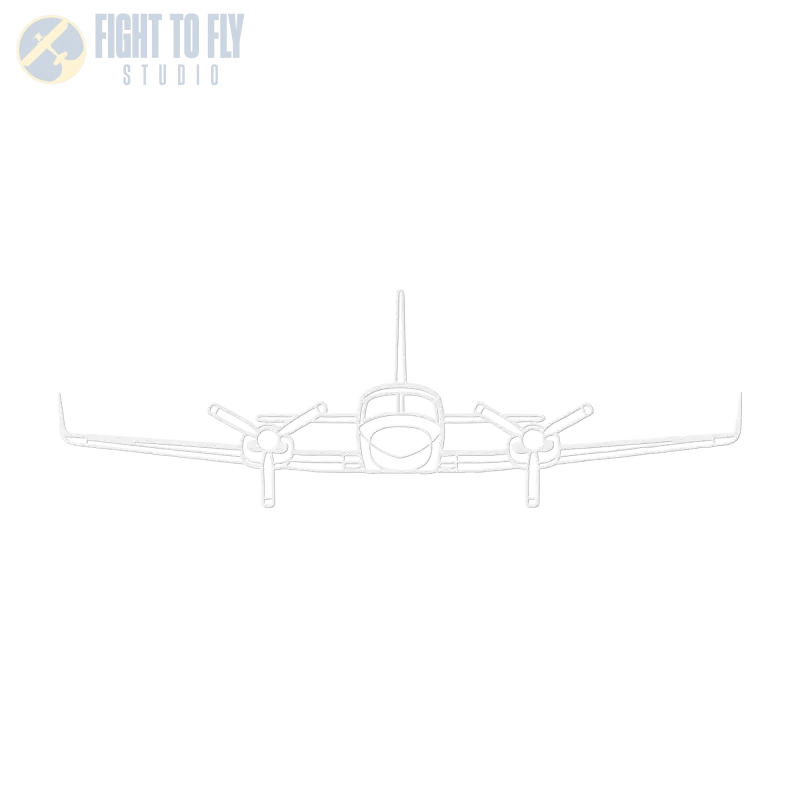 C 421C Die Cut Metal Wall Art - Sign - Pilot gifts - WWII warbird t-shirt