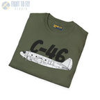 C-46 Commando Side Profile T-Shirt - Pilot gifts - WWII warbird t-shirt
