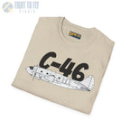 C-46 Commando Side Profile T-Shirt - Pilot gifts - WWII warbird t-shirt