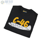 C-46 Commando Side Profile T-Shirt - Pilot gifts - WWII warbird t-shirt