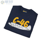 C-46 Commando Side Profile T-Shirt - Pilot gifts - WWII warbird t-shirt