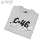 C-46 Commando Side Profile T-Shirt - Pilot gifts - WWII warbird t-shirt