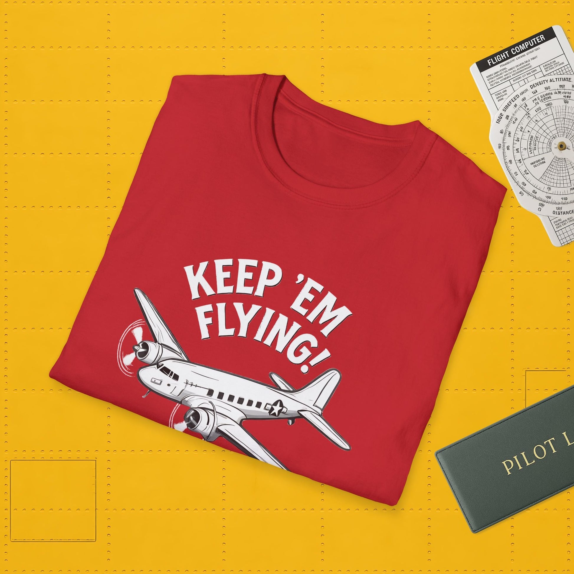 C-47 Premium T-Shirt – “Keep ’Em Flying!” WWII Transport Aircraft Graphic Tee - Pilot gifts - warbird t-shirt