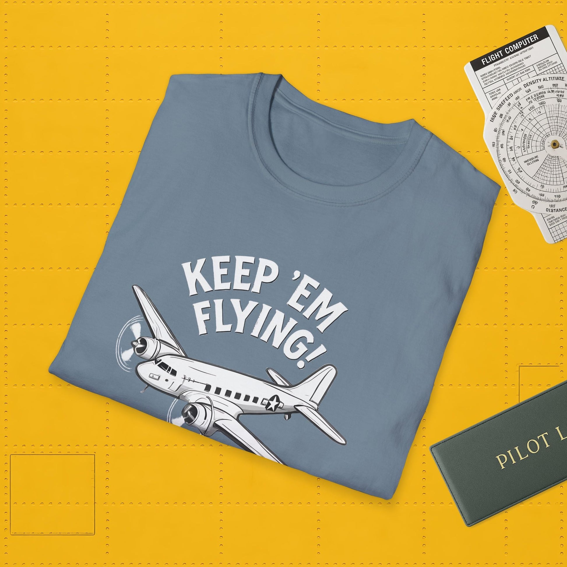 C-47 Premium T-Shirt – “Keep ’Em Flying!” WWII Transport Aircraft Graphic Tee - Pilot gifts - warbird t-shirt
