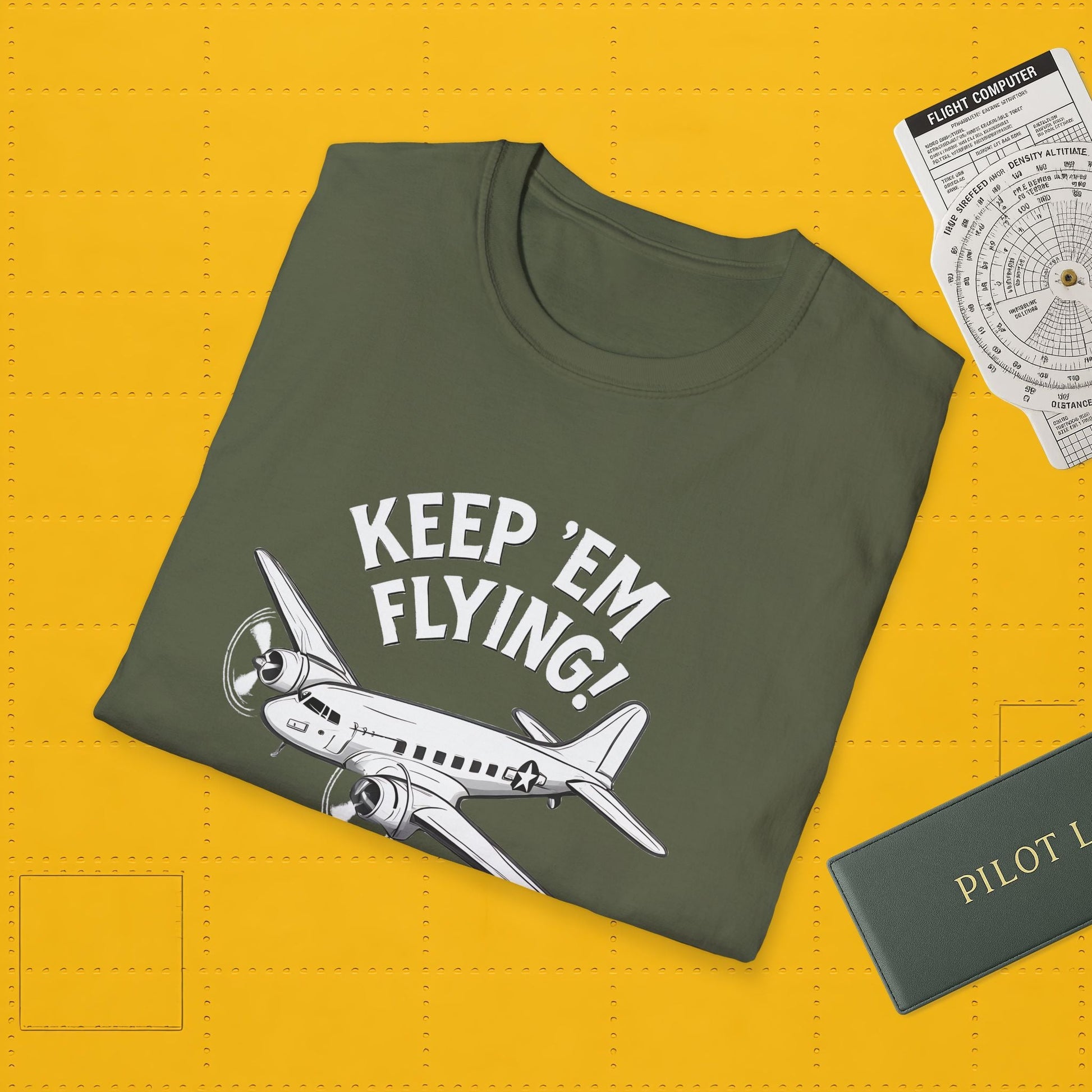 C-47 Premium T-Shirt – “Keep ’Em Flying!” WWII Transport Aircraft Graphic Tee - Pilot gifts - warbird t-shirt