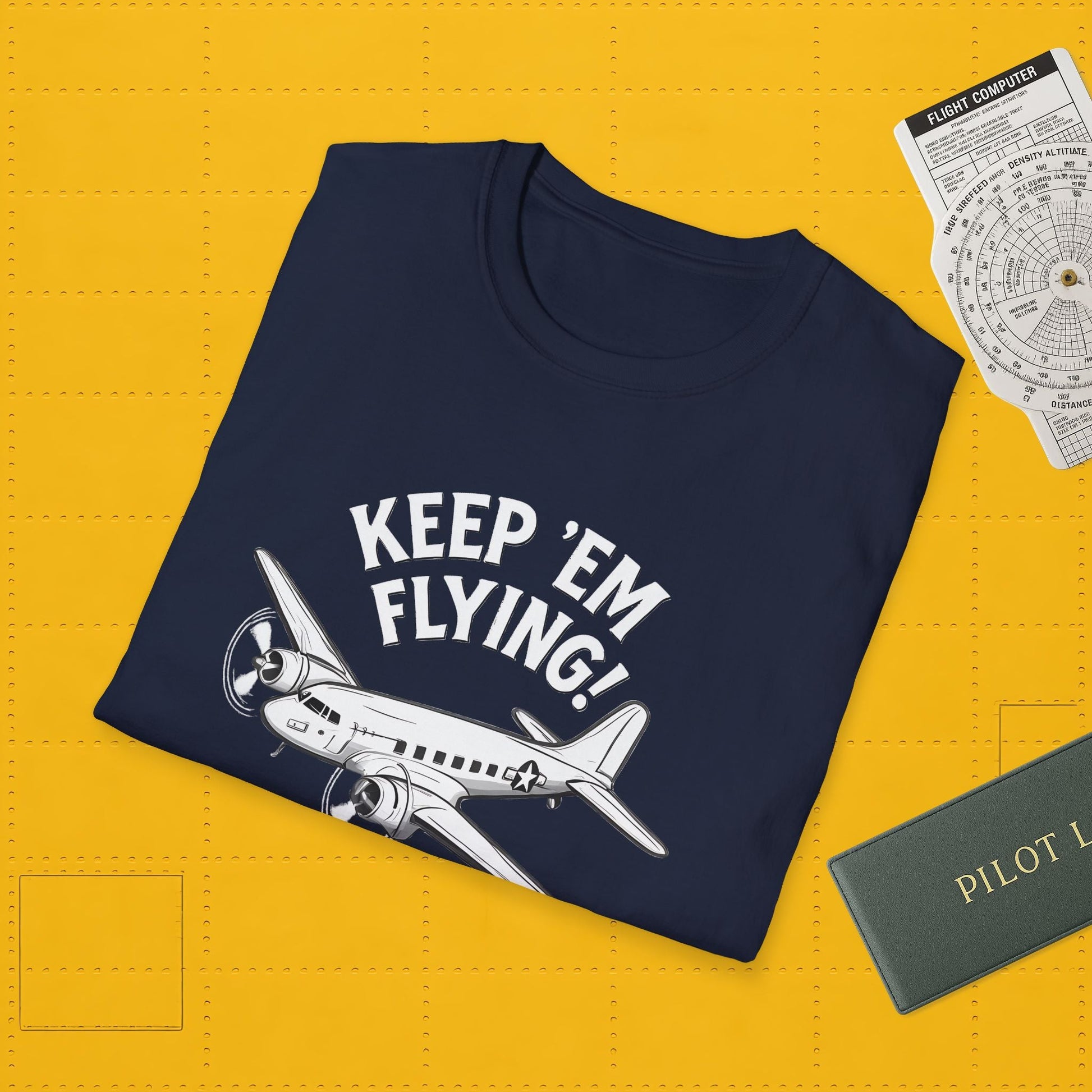 C-47 Premium T-Shirt – “Keep ’Em Flying!” WWII Transport Aircraft Graphic Tee - Pilot gifts - warbird t-shirt