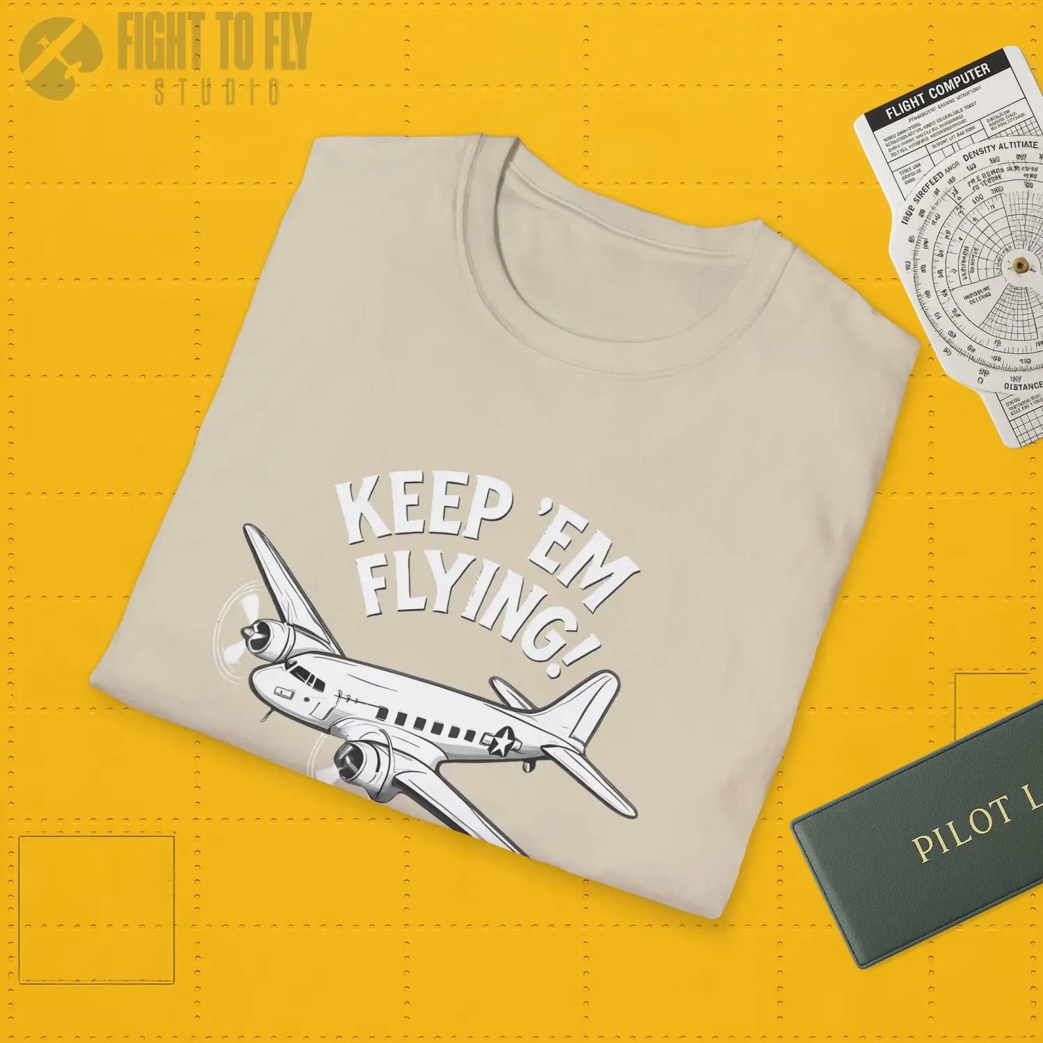 C 47 “Keep ’Em Flying!” T Shirt Pilot gifts WWII warbird t shirt