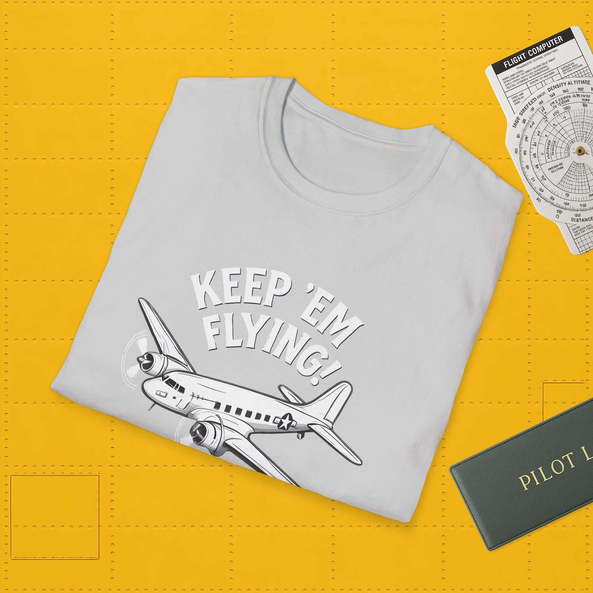 C-47 Premium T-Shirt – “Keep ’Em Flying!” WWII Transport Aircraft Graphic Tee - Pilot gifts - warbird t-shirt