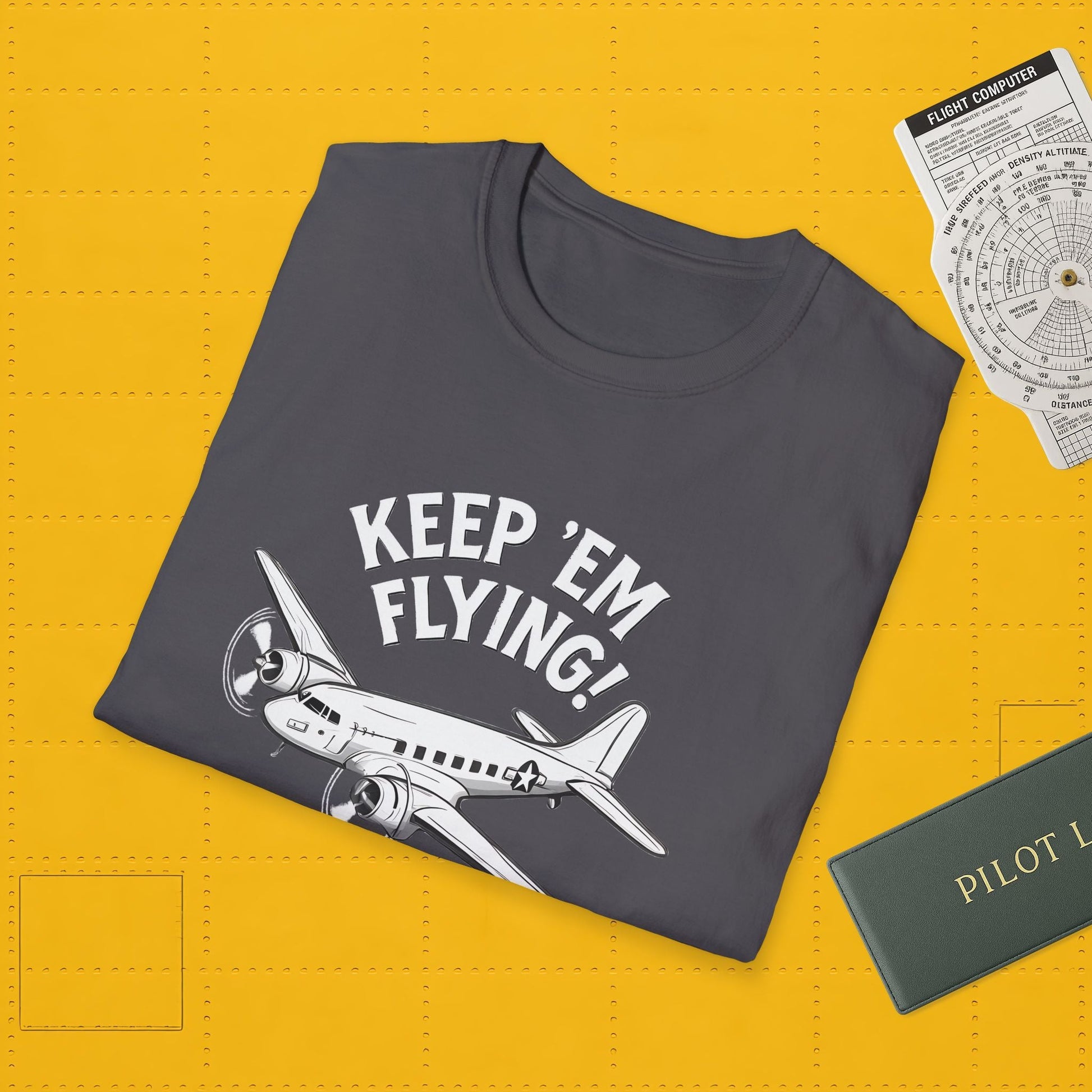 C-47 Premium T-Shirt – “Keep ’Em Flying!” WWII Transport Aircraft Graphic Tee - Pilot gifts - warbird t-shirt