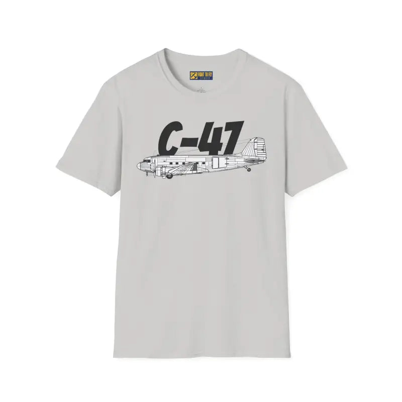 C 47 Side Profile T Shirt – WWII Troop Transport Tee Pilot gifts warbird t shirt