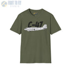 C-47 Dakota Side Profile T-Shirt - Pilot gifts - WWII warbird t-shirt