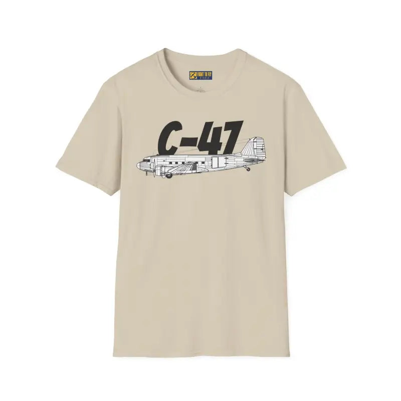 C 47 Side Profile T Shirt – WWII Troop Transport Tee Pilot gifts warbird t shirt