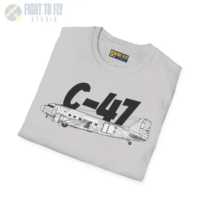 C 47 Side Profile T Shirt – WWII Troop Transport Tee Pilot gifts warbird t shirt