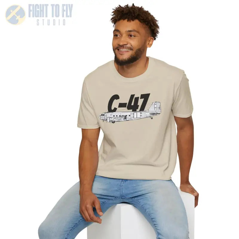 C 47 Side Profile T Shirt – WWII Troop Transport Tee Pilot gifts warbird t shirt