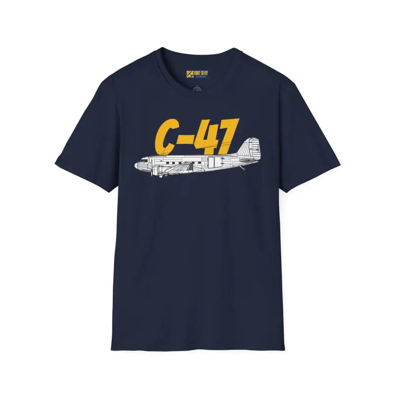 C 47 Side Profile T Shirt – WWII Troop Transport Tee Pilot gifts warbird t shirt