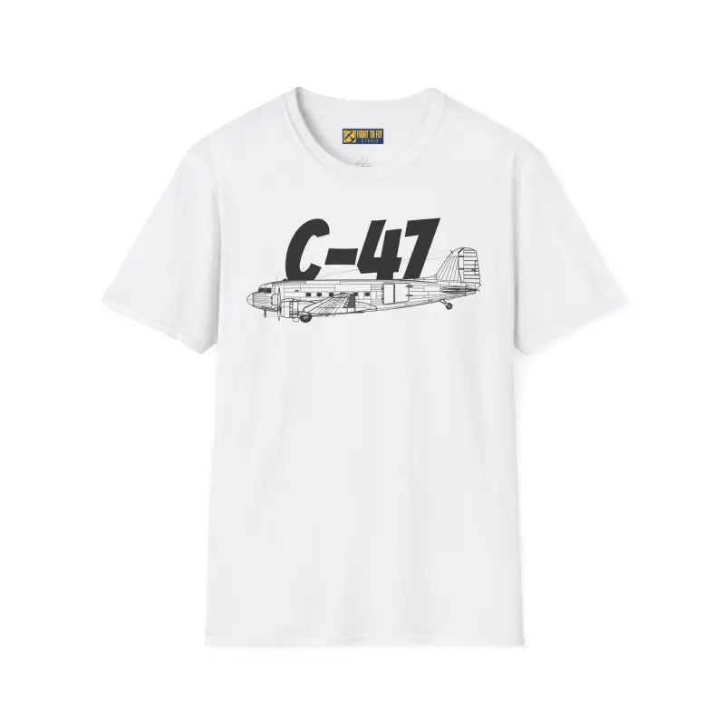 C 47 Side Profile T Shirt – WWII Troop Transport Tee Pilot gifts warbird t shirt