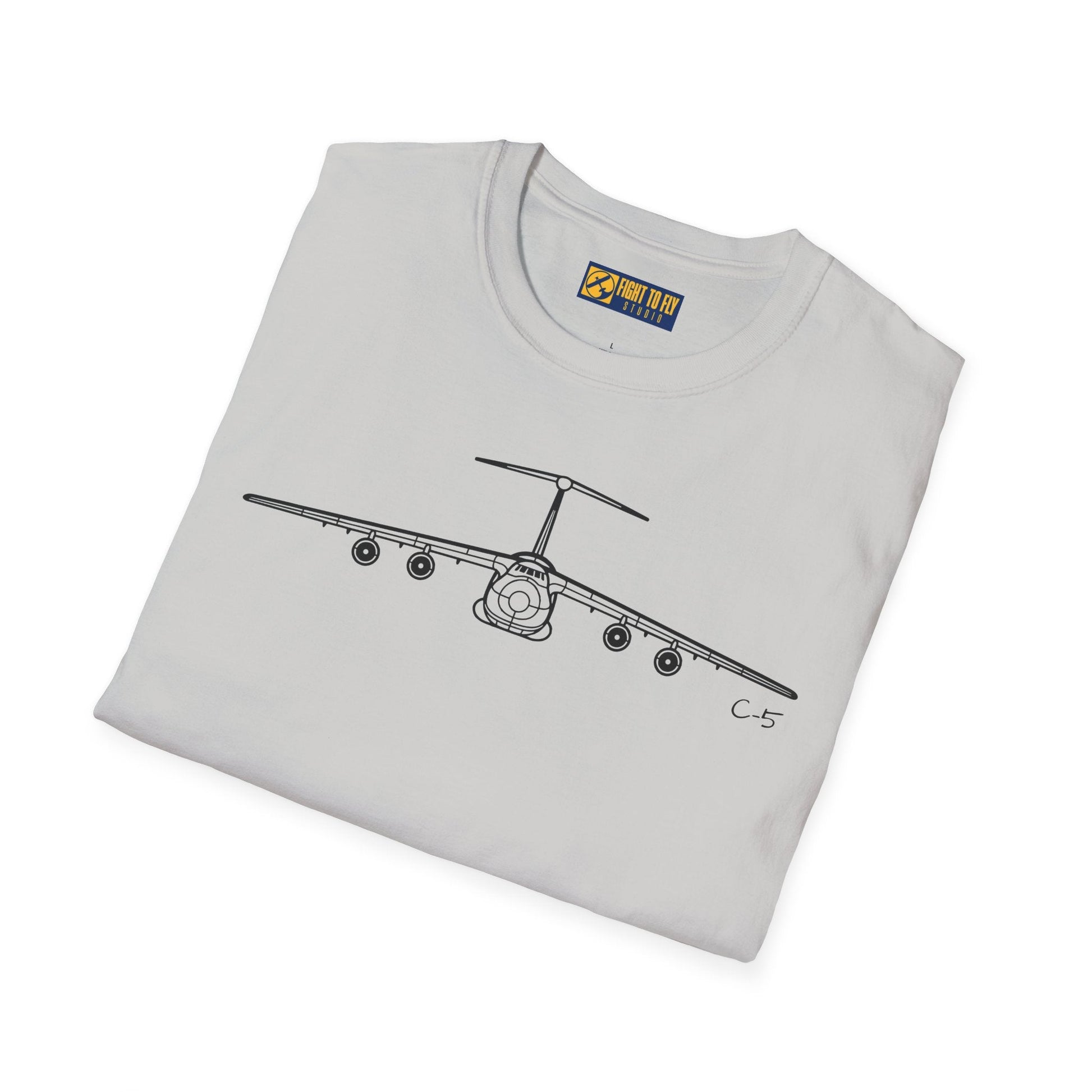 C-5 T-Shirt – Galaxy Strategic Airlift Aircraft Aviation Tee - Pilot gifts - WWII warbird t-shirt