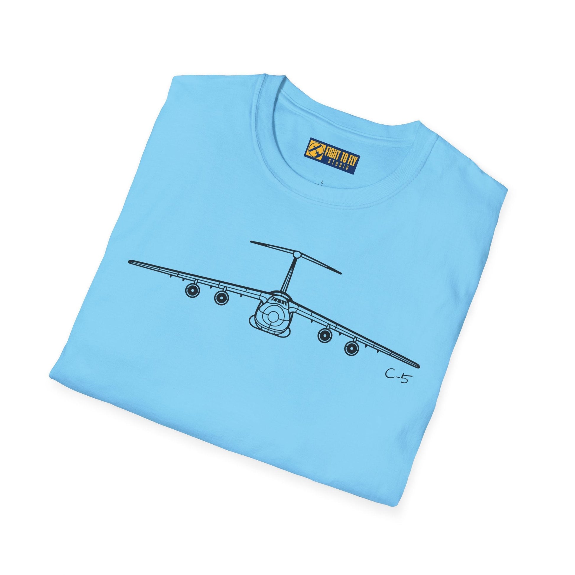 C-5 T-Shirt – Galaxy Strategic Airlift Aircraft Aviation Tee - Pilot gifts - WWII warbird t-shirt