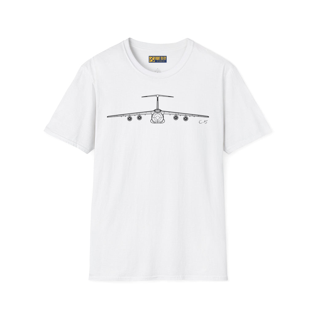 C-5 T-Shirt – Galaxy Strategic Airlift Aircraft Aviation Tee - Pilot gifts - WWII warbird t-shirt