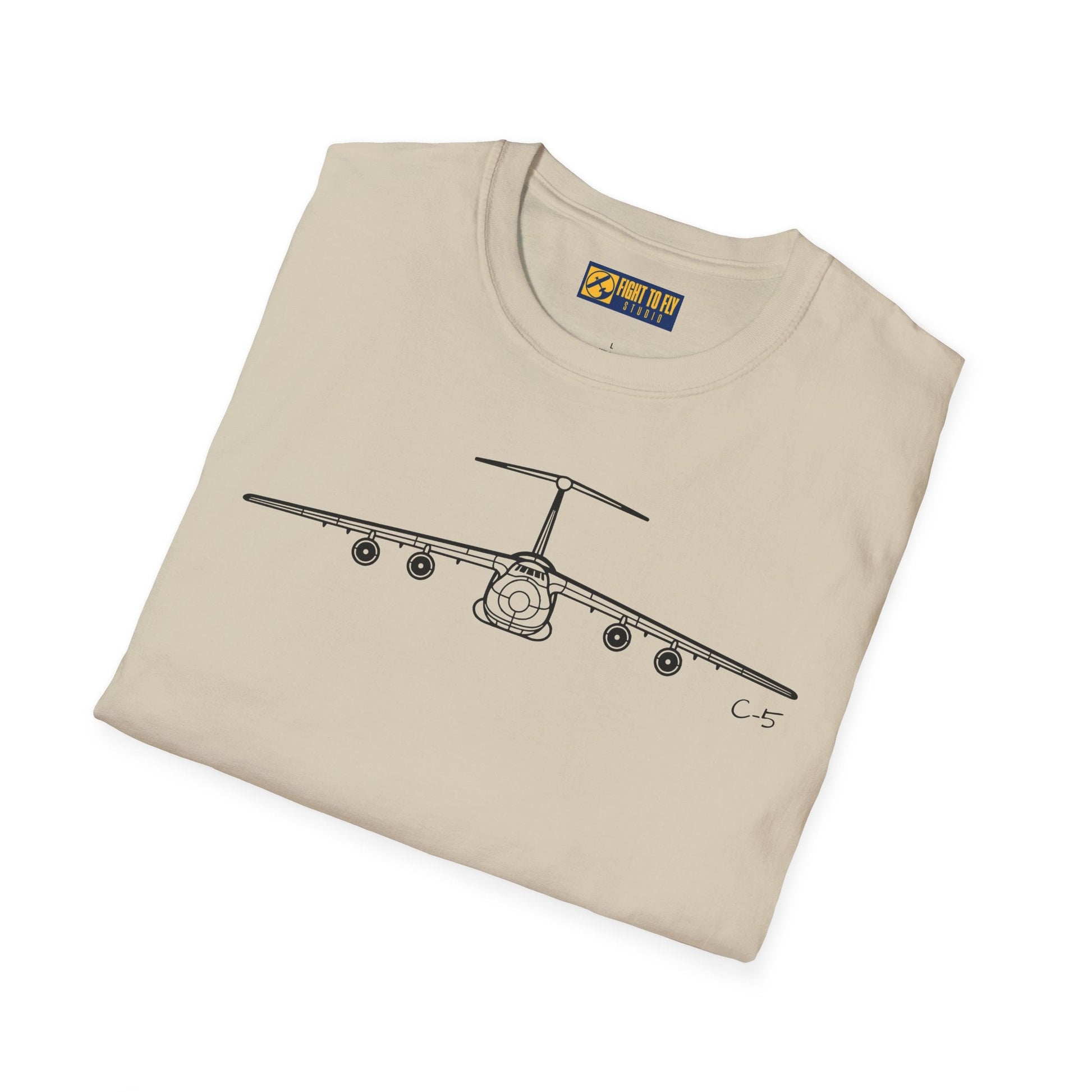 C-5 T-Shirt – Galaxy Strategic Airlift Aircraft Aviation Tee - Pilot gifts - WWII warbird t-shirt
