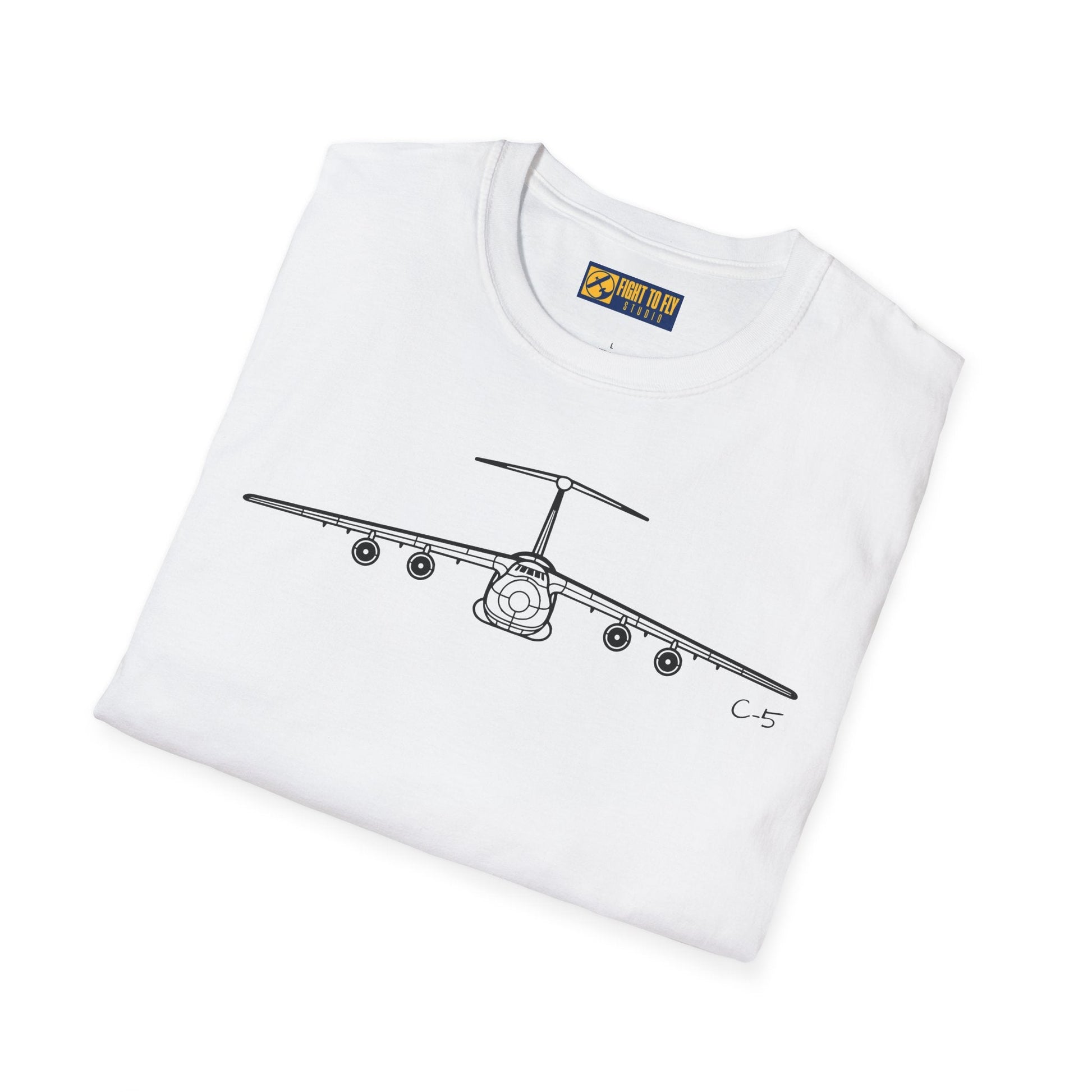 C-5 T-Shirt – Galaxy Strategic Airlift Aircraft Aviation Tee - Pilot gifts - WWII warbird t-shirt