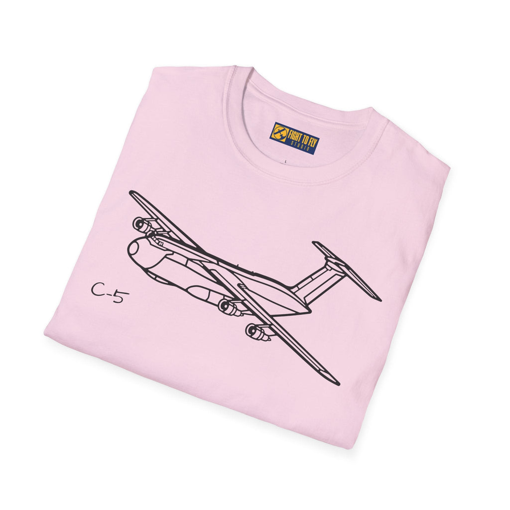 C-5 T-Shirt – Galaxy Strategic Airlifter Aviation Tee - Pilot gifts - WWII warbird t-shirt