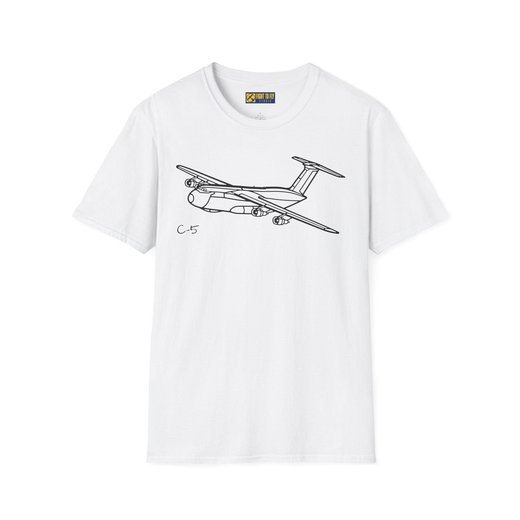 C-5 T-Shirt – Galaxy Strategic Airlifter Aviation Tee - Pilot gifts - WWII warbird t-shirt
