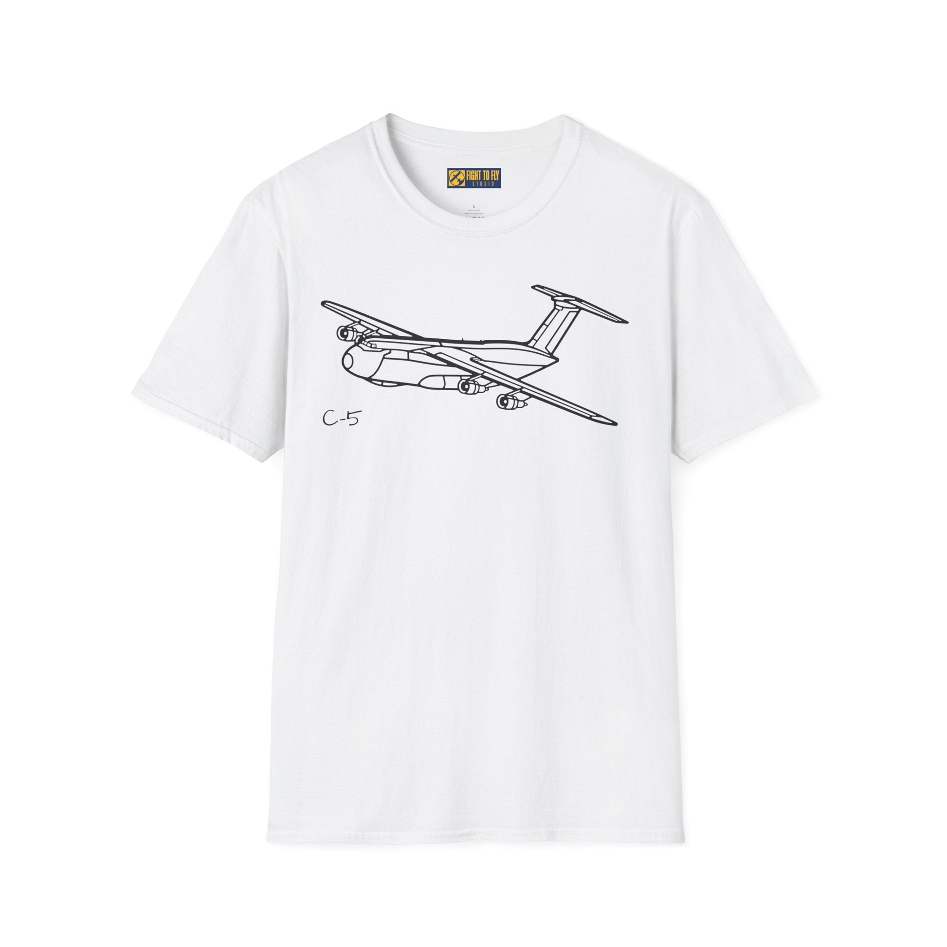 C-5 T-Shirt – Galaxy Strategic Airlifter Aviation Tee - Pilot gifts - WWII warbird t-shirt