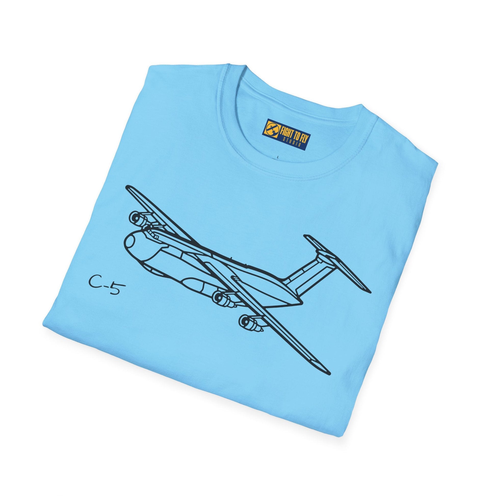 C-5 T-Shirt – Galaxy Strategic Airlifter Aviation Tee - Pilot gifts - WWII warbird t-shirt