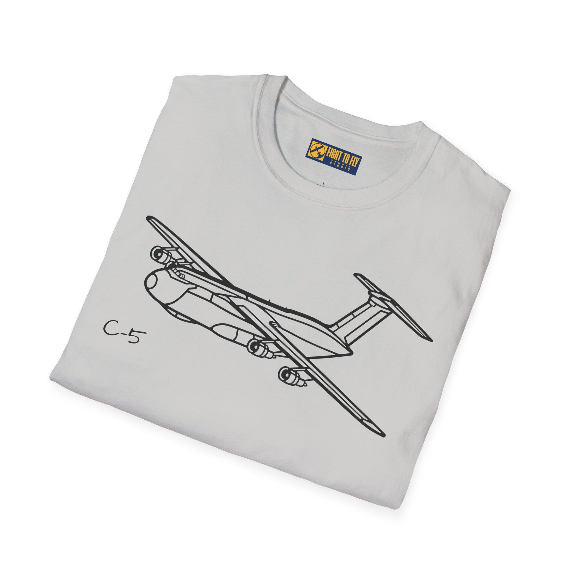 C-5 T-Shirt – Galaxy Strategic Airlifter Aviation Tee - Pilot gifts - WWII warbird t-shirt