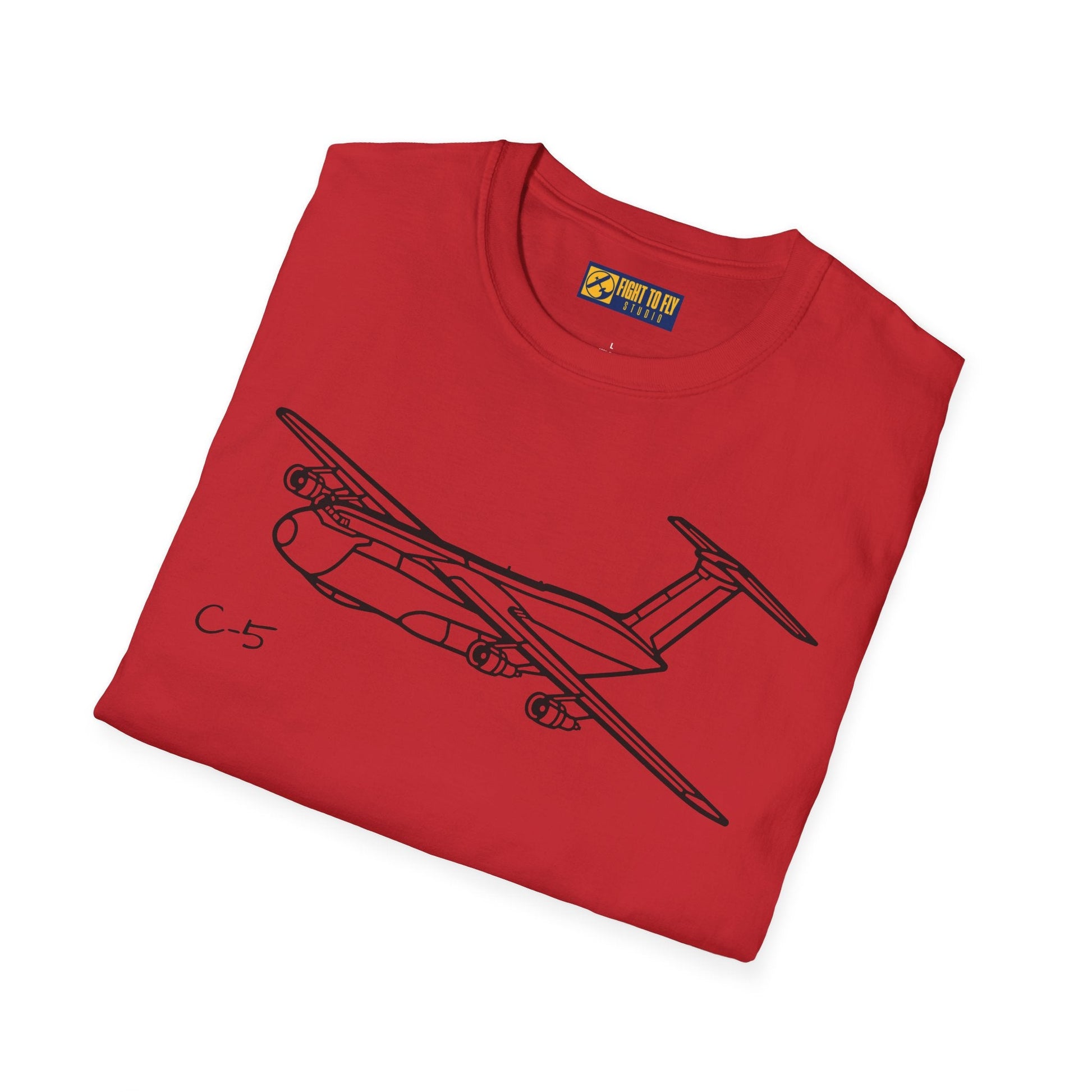 C-5 T-Shirt – Galaxy Strategic Airlifter Aviation Tee - Pilot gifts - WWII warbird t-shirt