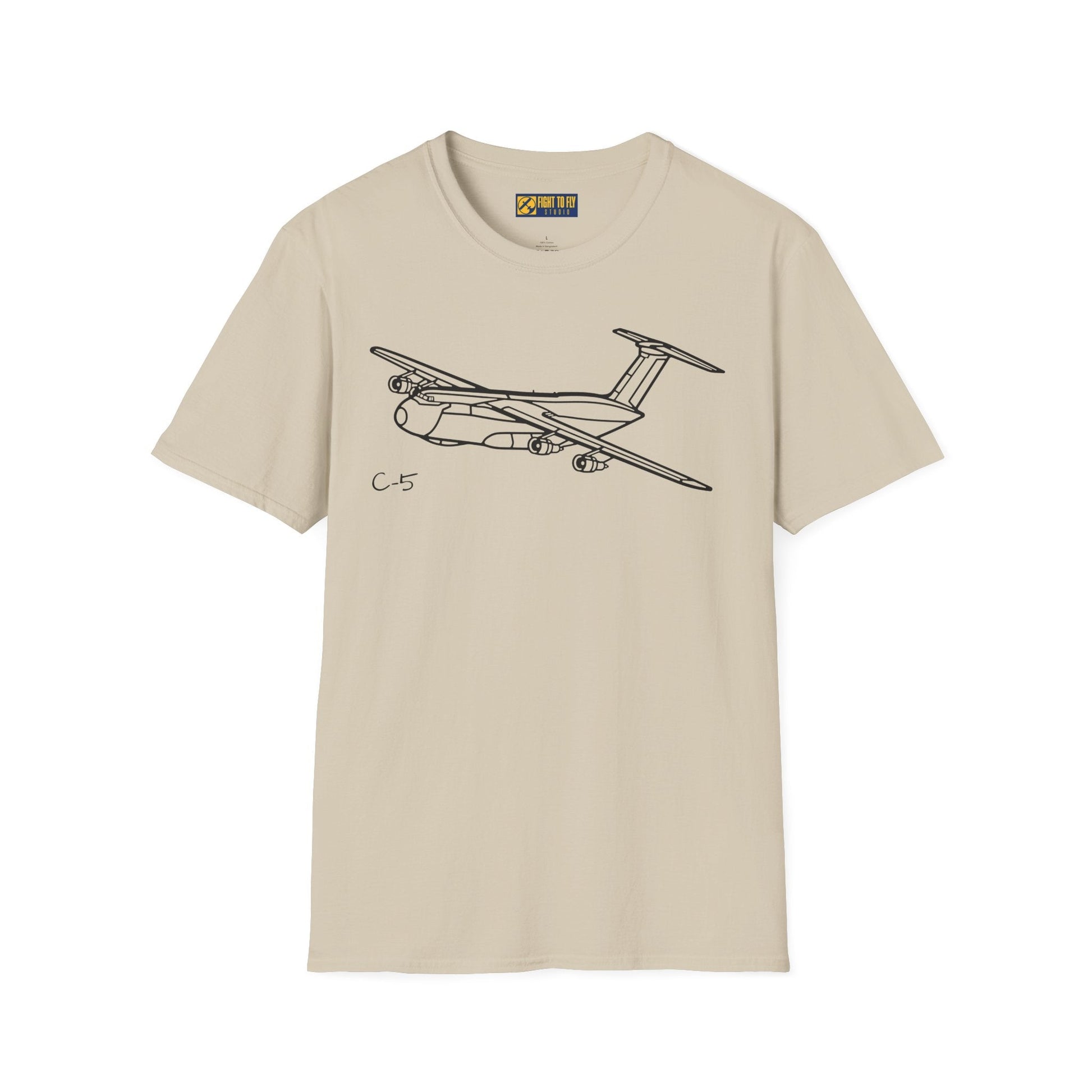 C-5 T-Shirt – Galaxy Strategic Airlifter Aviation Tee - Pilot gifts - WWII warbird t-shirt