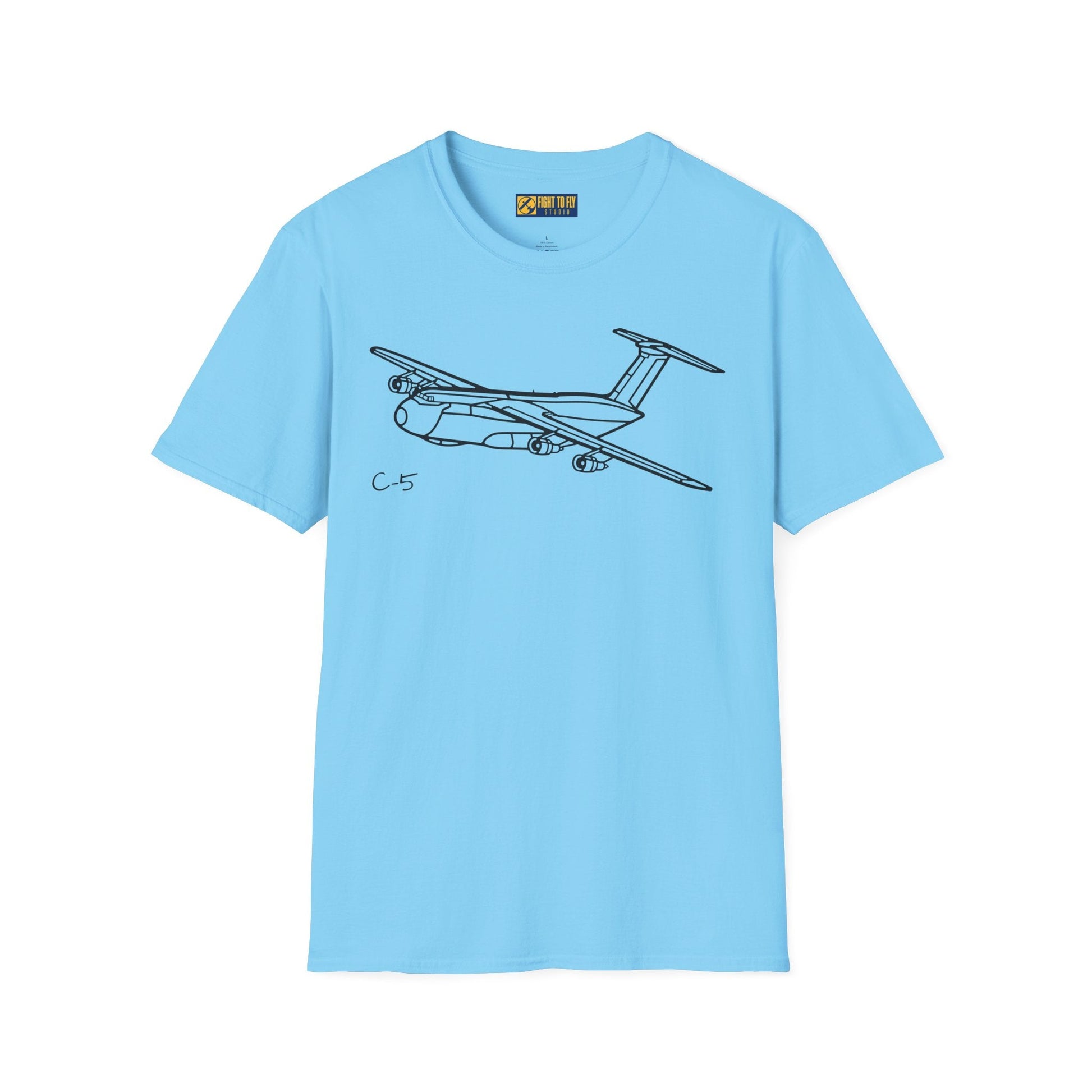 C-5 T-Shirt – Galaxy Strategic Airlifter Aviation Tee - Pilot gifts - WWII warbird t-shirt
