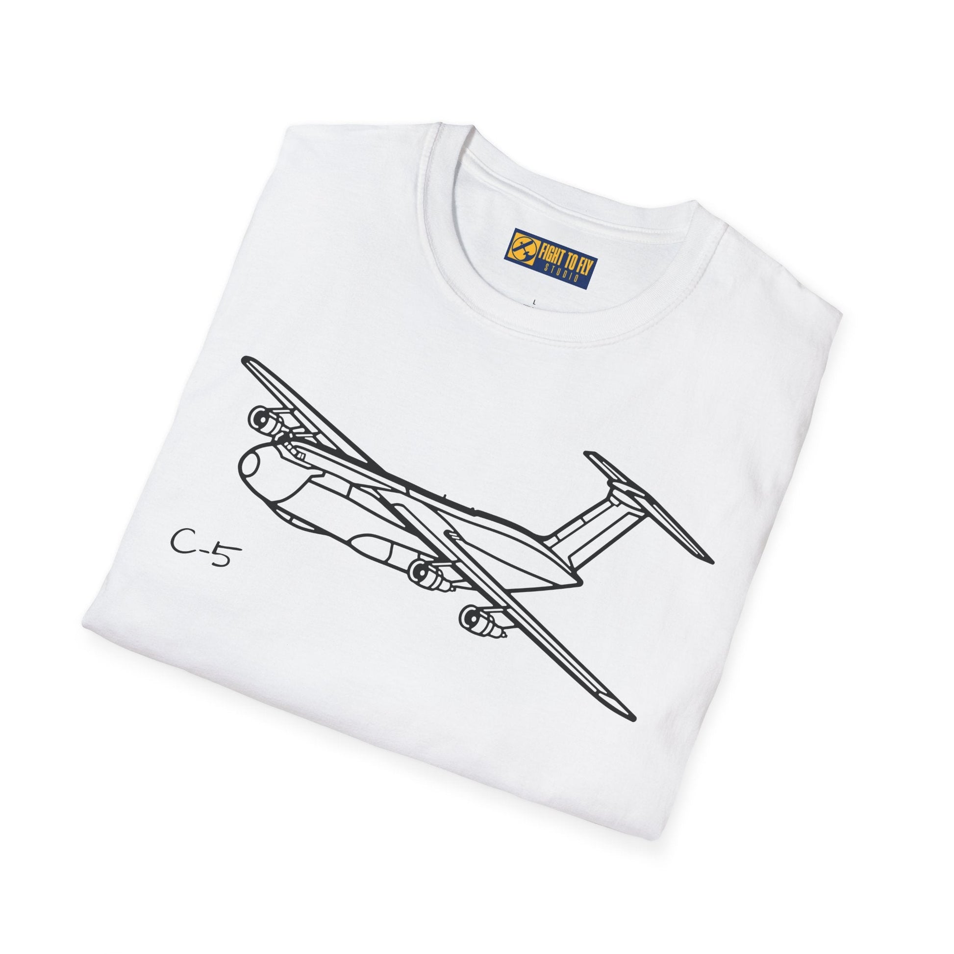 C-5 T-Shirt – Galaxy Strategic Airlifter Aviation Tee - Pilot gifts - WWII warbird t-shirt