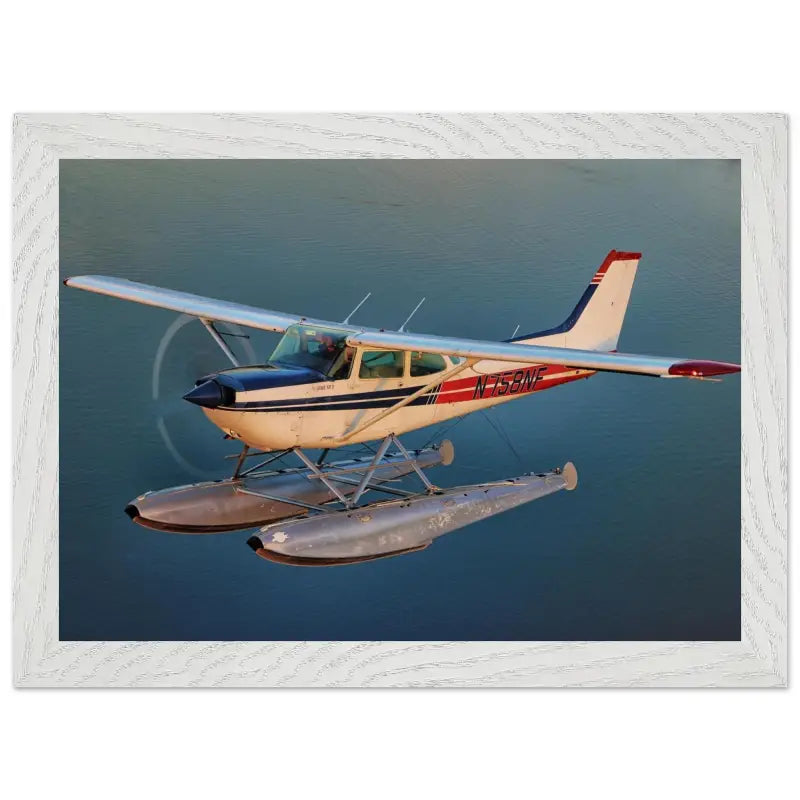 Calm Waters: Cessna 172 Floatplane by Lake Sammamish - Print Material - Gifts for pilots - Aviation apparel