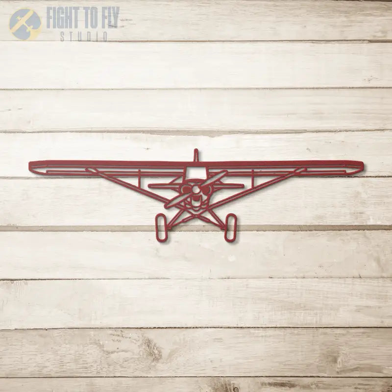 Carbon Cub Die Cut Metal Wall Art - Sign - Pilot gifts - WWII warbird t-shirt