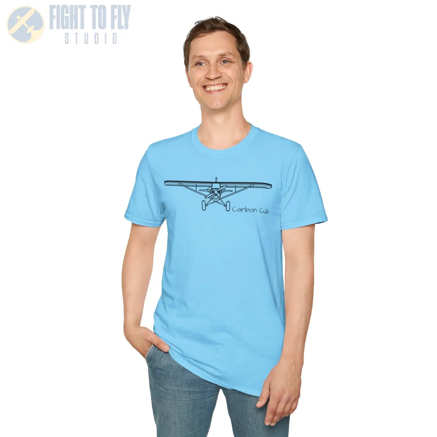 Carbon Cub T-Shirt - Pilot gifts - WWII warbird t-shirt