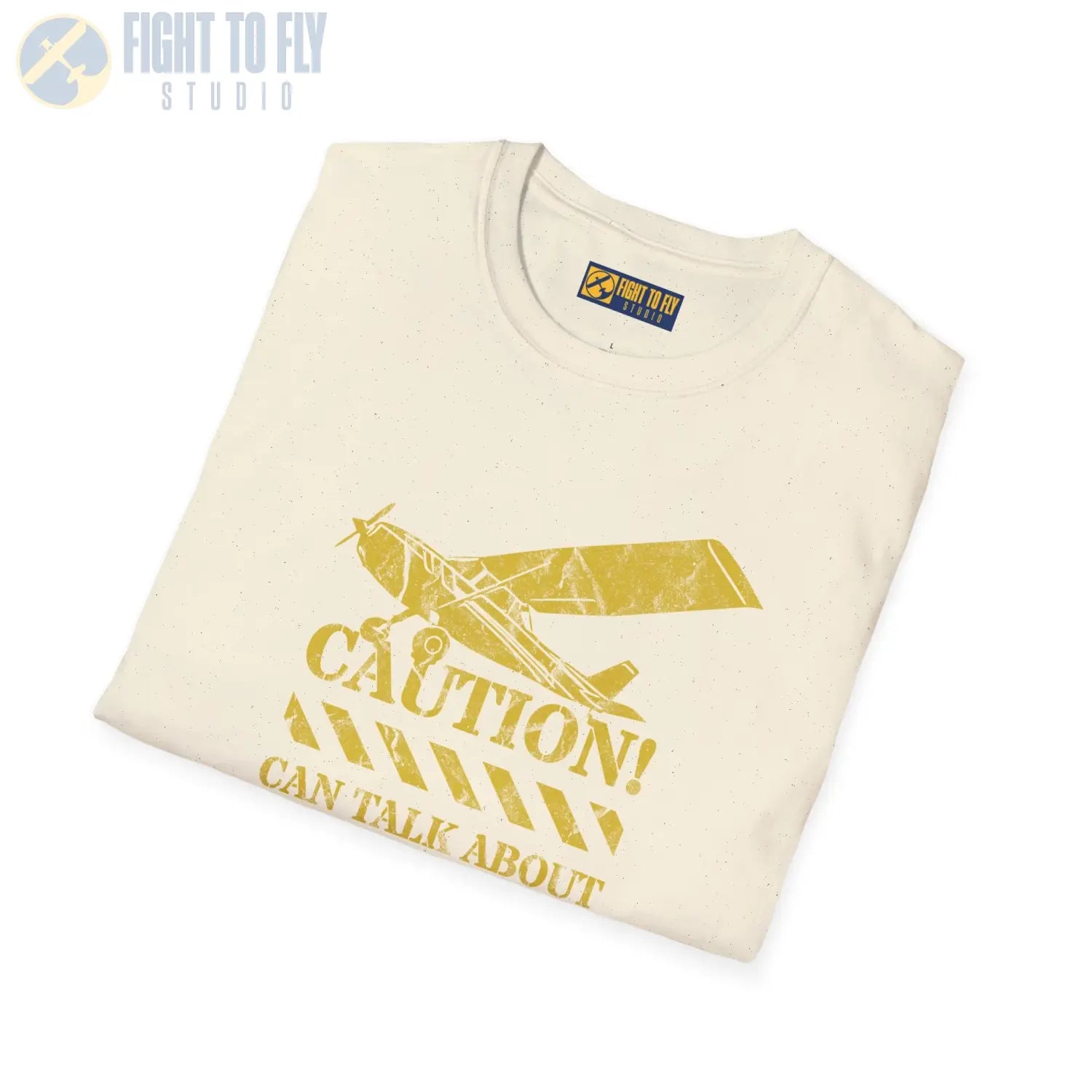 Caution! Can Talk About Planes for Hours - T-Shirt - Pilot gifts - WWII warbird t-shirt