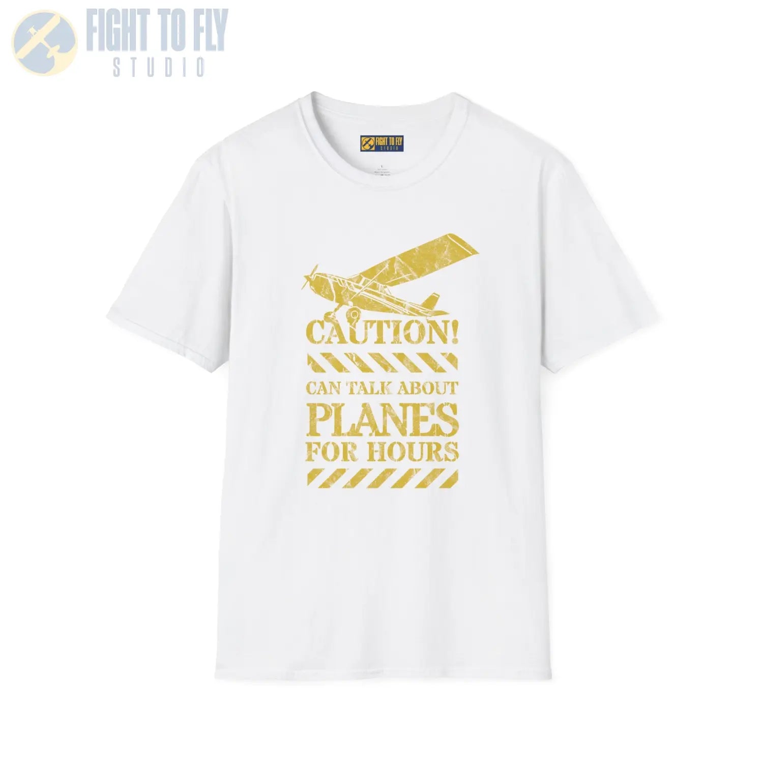 Caution! Can Talk About Planes for Hours - T-Shirt - Pilot gifts - WWII warbird t-shirt
