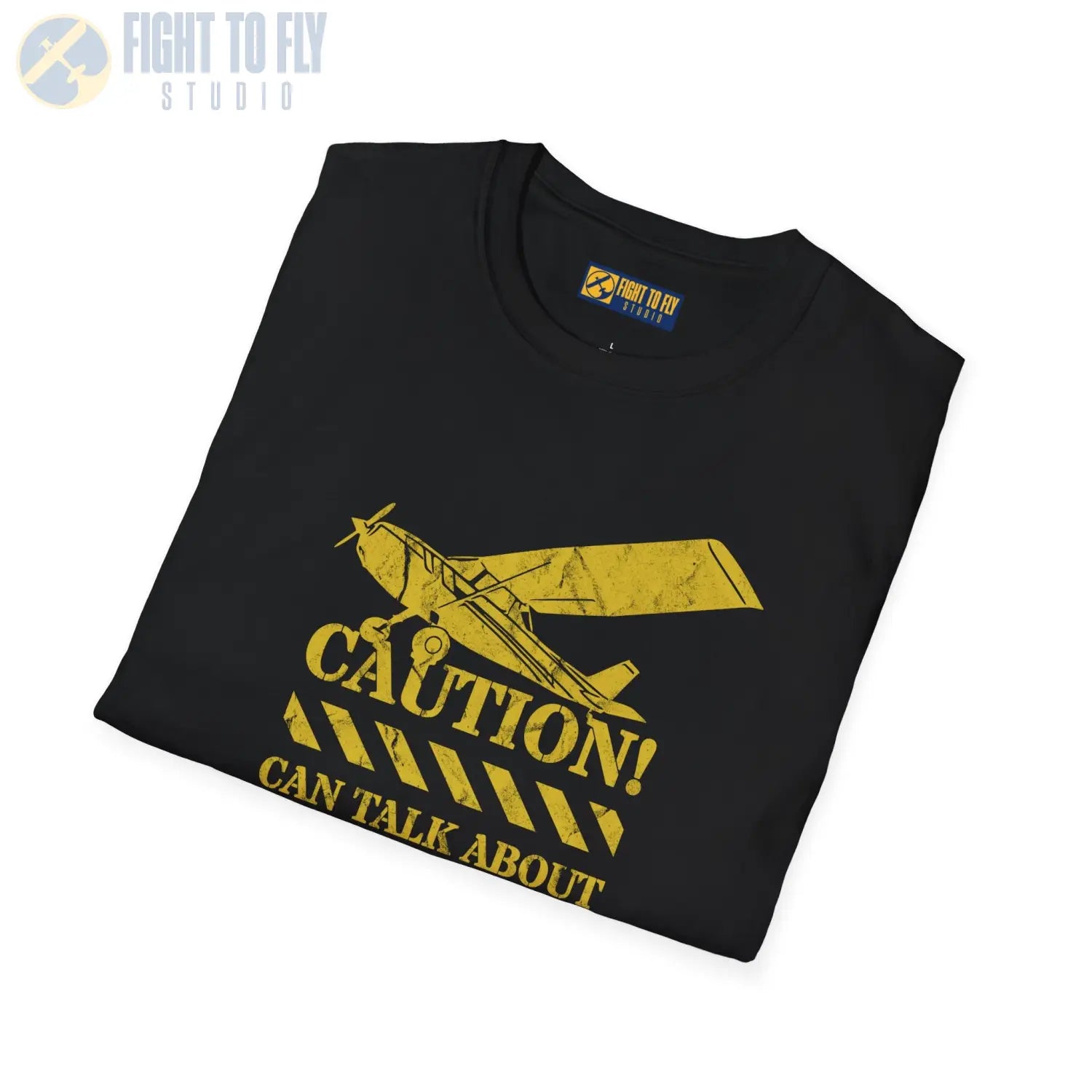 Caution! Can Talk About Planes for Hours - T-Shirt - Pilot gifts - WWII warbird t-shirt