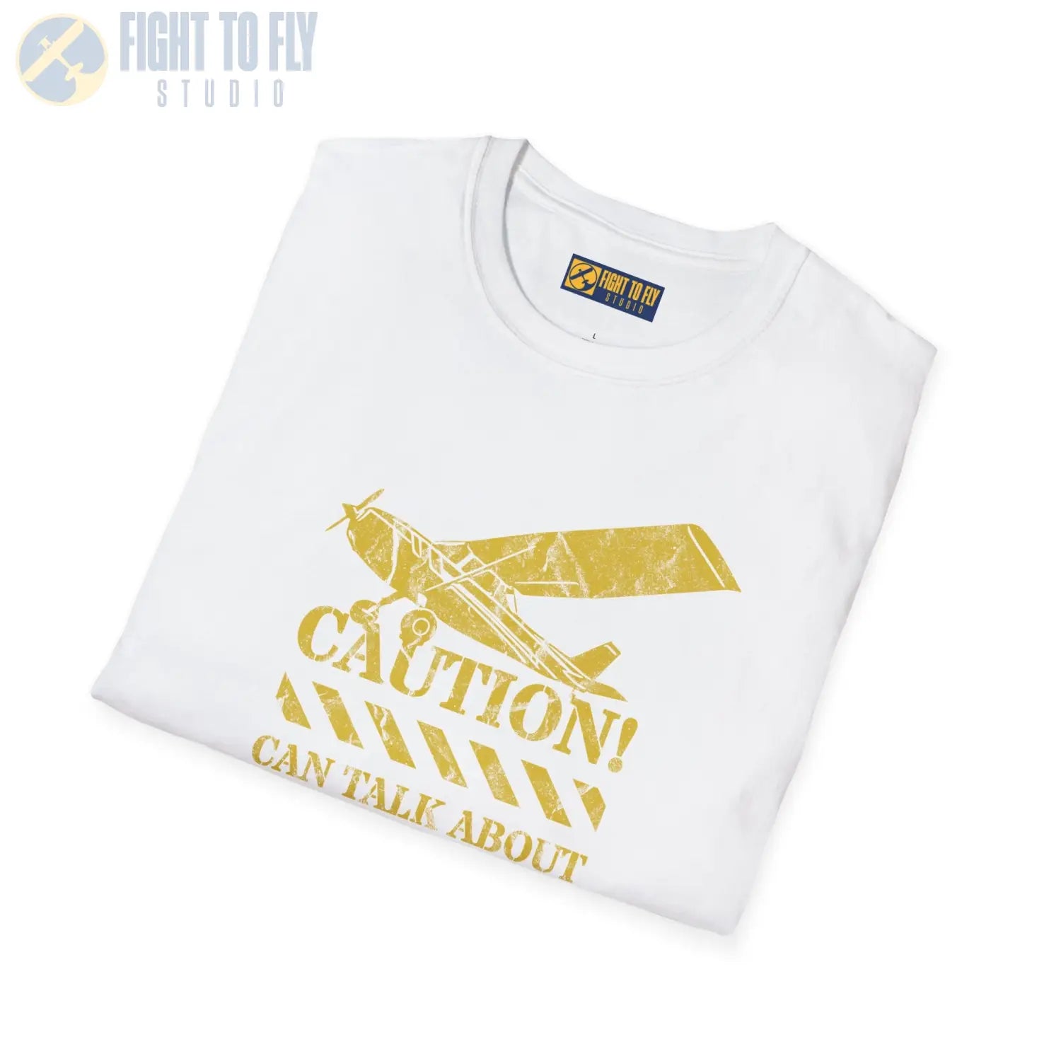 Caution! Can Talk About Planes for Hours - T-Shirt - Pilot gifts - WWII warbird t-shirt