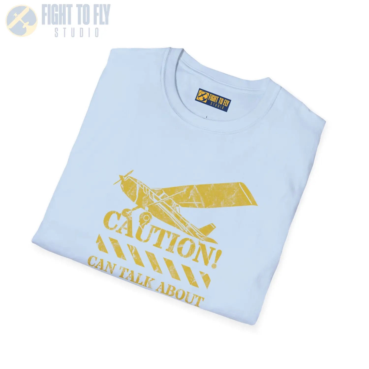 Caution! Can Talk About Planes for Hours - T-Shirt - Pilot gifts - WWII warbird t-shirt