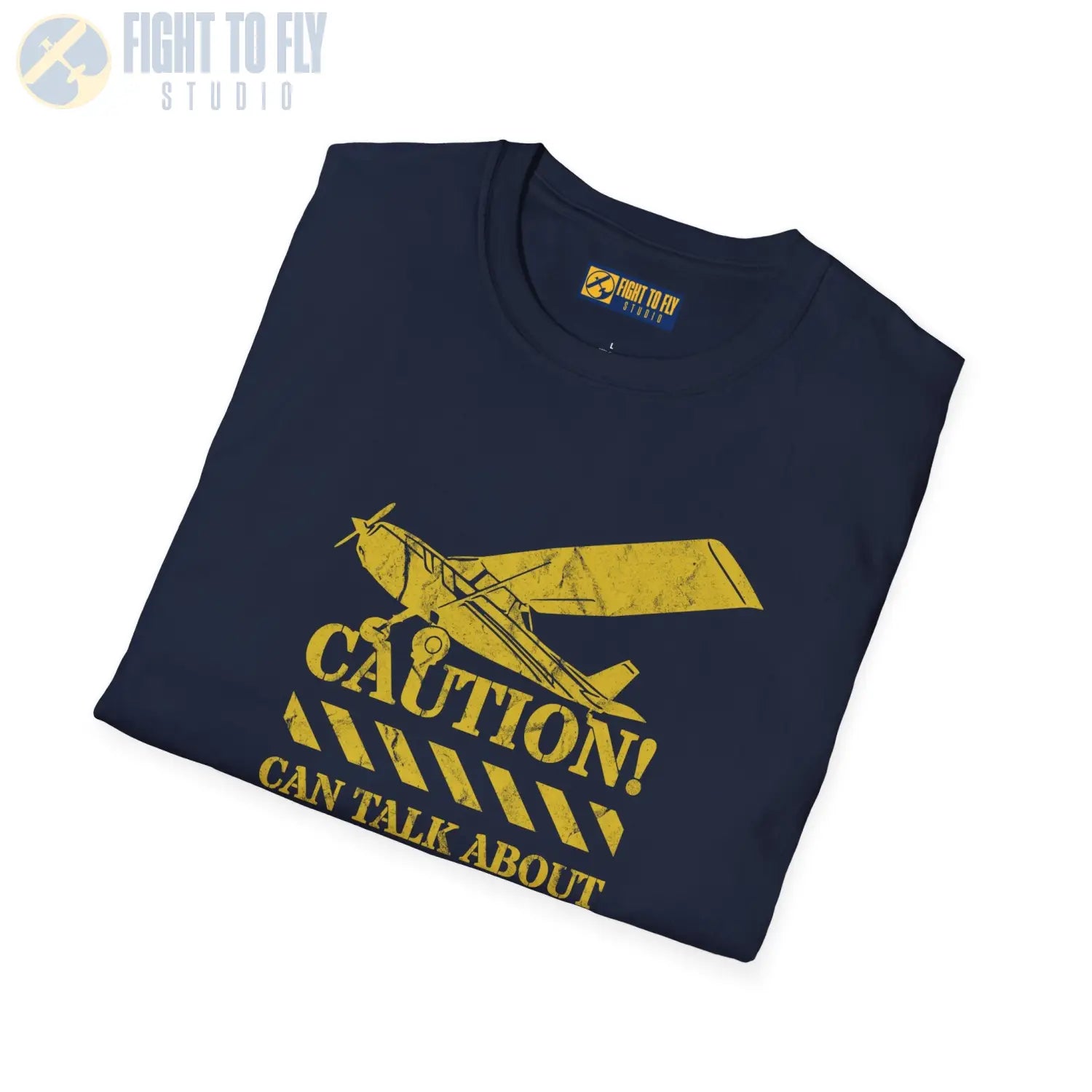 Caution! Can Talk About Planes for Hours - T-Shirt - Pilot gifts - WWII warbird t-shirt