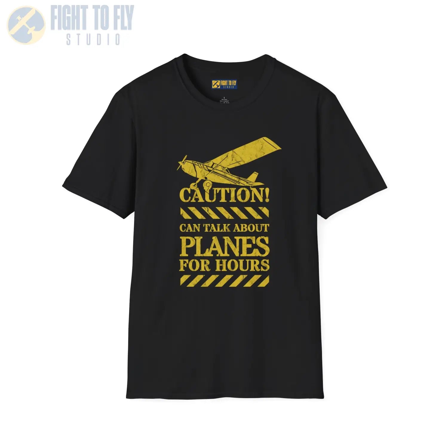 Caution! Can Talk About Planes for Hours - T-Shirt - Pilot gifts - WWII warbird t-shirt